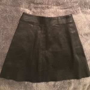 Reformation Real Leather Skirt XS